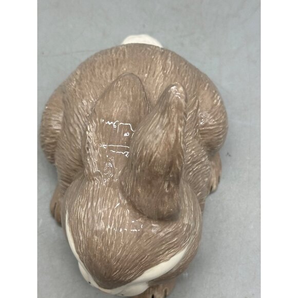 Handmade Ceramic Bunny Figurine Bobo -07 5" Tall Pre-owned READ - Picture 3 of 8